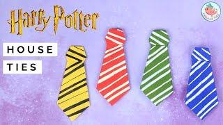 Origami Harry Potter House Ties - Easy Paper Crafts!