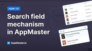 How to create search field mechanism in AppMaster