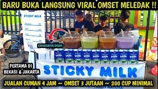 IDE JUALAN MINUMAN VIRAL TERBARU ! STICKY MILK BARU BUKA LANGSUNG VIRAL OMSET JUTAAN !