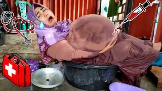 Drama Parodi ️ Kisah Ibu Hamil Melahirkan Bayi Lucu di Ember Setelah Cuci Piring
