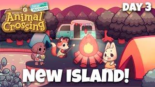  New Island - Day 3! Building Houses + Villager Hunt | Livestream | Animal Crossing: New Horizons