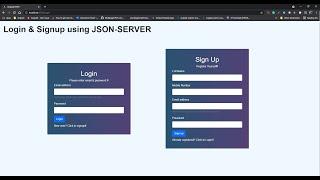 Angular Login and Signup using JSON-Server | Angular Routing | Angular Reactive Form|