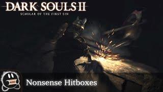 Dark Souls 2: SotFS - Nonsense Hitboxes (Raw Clip)