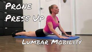 How To Do A Prone Press Up Exercise