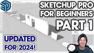 Getting Started with SKETCHUP PRO in 2024 Part 1 - BEGINNERS START HERE!