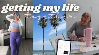 GETTING MY LIFE TOGETHER | building a routine + tips for structure