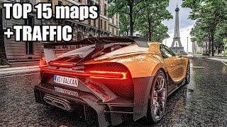 TOP 15 Free Roam Maps with TRAFFIC | ASSETTO CORSA | 2023