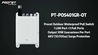 30W Gigabit 4 PORT 802.3AT Outdoor PoE Switches