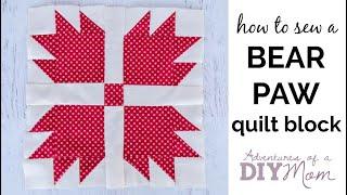 Bear Paw Quilt Block