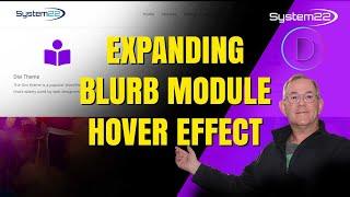 Divi Theme Create An Expanding Blurb Module Hover Effect