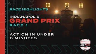 Race Highlights: Indianapolis Grand Prix Race 1 | INDY NXT by Firestone
