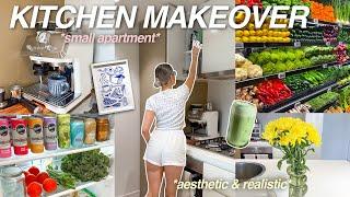 EXTREME *SMALL* KITCHEN MAKEOVER ️ | decluttering, cleaning, organising, etc! 