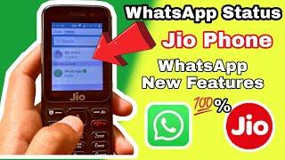 Jio phone me WhatsApp status kaise lagaye | jio phone new update today | jio phone WhatsApp status