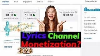 Can you monetize lyrics videos on Youtube? : Here's how to earn 1000$ per day (2023)