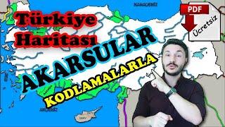 AKARSULAR 10.sınıf coğrafya Türkiye Akarsu haritası  Kpss coğrafya TYT COĞRAFYA PDF