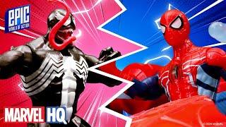 Le grand combat des robots ! | Spider-Man contre Venom | Hasbro’s Epic Marvel Ep 6| Marvel HQ France