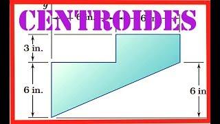 ESTATICA - CENTROIDES DE FIGURAS PLANAS COMPUESTAS - EJERCICIO 5-4 BEER