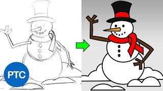 EASILY Create Illustrations in Photoshop - Drawing To Vector Tutorial