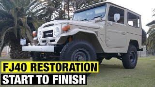 1977 TOYOTA FJ40 RESTORATION - START TO FINISH | MY STORY