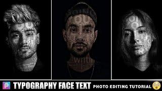 Picsart Typography Face Text Editing| Edit Typography (Face Text) | Photo Editing Tutorial