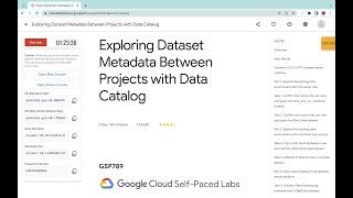 Exploring Dataset Metadata Between Projects with Data Catalog  #qwiklabs#GSP789 [With Explanation️]