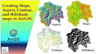 Creating Slope, Aspect, Contour, and Hillshade maps in ArcGIS