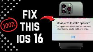 Fix: This app cannot be installed because its integrity could not be verified | iOS/iphone/ipad 2023
