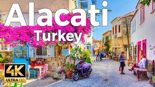 Alacati, Cesme, Turkey (Türkiye) Walking Tour (4k Ultra HD 60 fps) -  With Captions