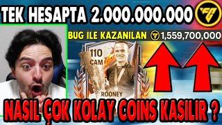 TARİHİ BUG TEK HESAP +2 MİLYAR COINS NASIL KASILIR ? FC Mobile EĞİTİMİ