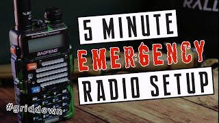 Grid Down Communications: Program Your Baofeng Radio In 5 Minutes #bugoutbag #baofengradio
