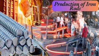 Amazing Manufacturing Process of Iron Rod in Factory  Production of Iron Rods #iron #rod