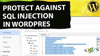 How to Protect Against SQL Injection through htaccess file in WordPress