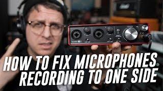 Microphone Only Recording Left Channel, Solution (FAQ Series)