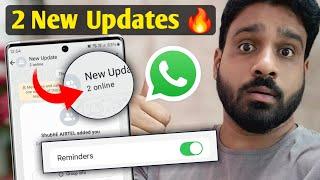 2 Whatsapp New Update 2024 | Reminder And Online status For groups | Whatsapp new feature 