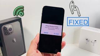 [FIXED] iCloud Backup Failed There was a problem enabling iCloud Backup.