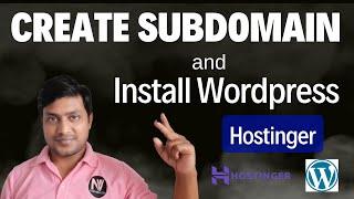 How To Create Subdomain and Install Wordpress in Hostinger Hindi | होस्टिंगर पर Subdomain कैसे बनाएं