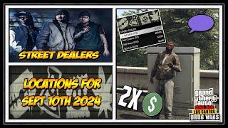 GTA Street Dealers Location For Sept 10th 2024 | GTA 5 Online | Drug Wars DLC