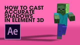 Why your shadows don't cast in in Element 3D v2, After effects