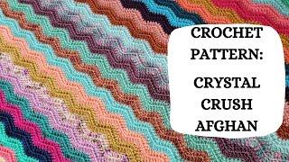 Crochet Pattern: Crystal Crush Afghan | Tutorial, DIY,Beginner Crochet,Easy Crochet,Cute, Pretty 