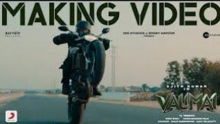 Valimai Making Video  Ajith Bike Stunt