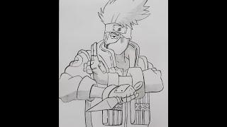 Anime Drawing | How to Draw Kakashi Hatake | Artroid #trending #naruto #artist #youtube #kakashi