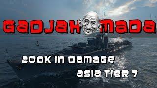 200K in damage in Tier 7 Gadjah Mahatma Ghandi || World of Warships