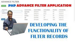 Developing the functionality of filter record based on dates using PHP Part 5