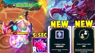 NEW ITEM TWILIGHT'S EDGE + FRUITS OF LABOR WITH CHO'GATH MAKES CHO'GATH ULT ON A 5 SECOND COOLDOOWN