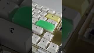 Chrysoprase 2.25u Enter Key Artisan Keycap #crystals #gemstone #artisankeycaps #mechanicalkeyboard