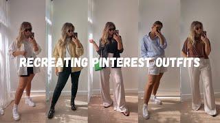 RECREATING PINTEREST OUTFITS *SIZE 18*