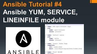 DevOps | Ansible | asible modules yum, service, LineInFile | ansible tutorial #4