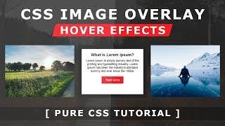 Css Image Overlay Hover Effects - Pure Css Tutorial  - How To Create Image Hover Overlay Effects