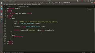 RSS news Feed using PHP - Part 3