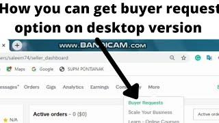 Fiverr buyer request option does not show on desktop version | 100% working Solution